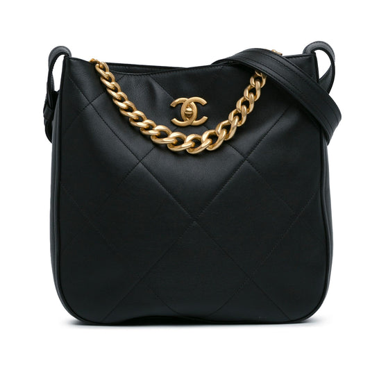 Chanel Quilted Calfskin Easy Mood Hobo (SHG-NA7iAJ) Shoulder Bag
