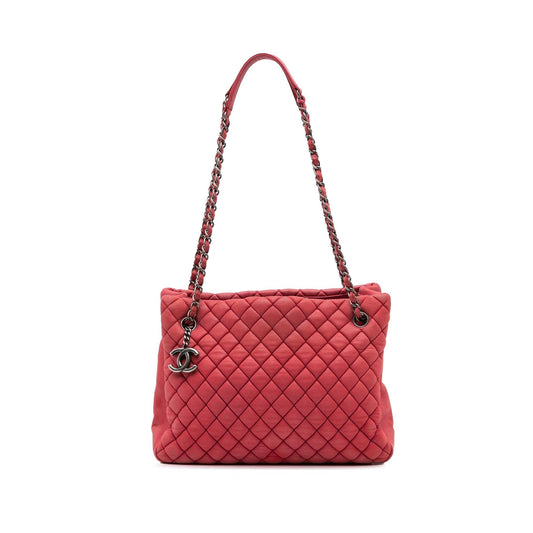 Chanel Quilted Iridescent Calfskin New Bubble Tote