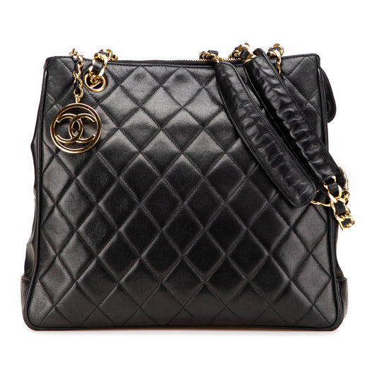 Chanel Quilted Lambskin CC Charm Tote