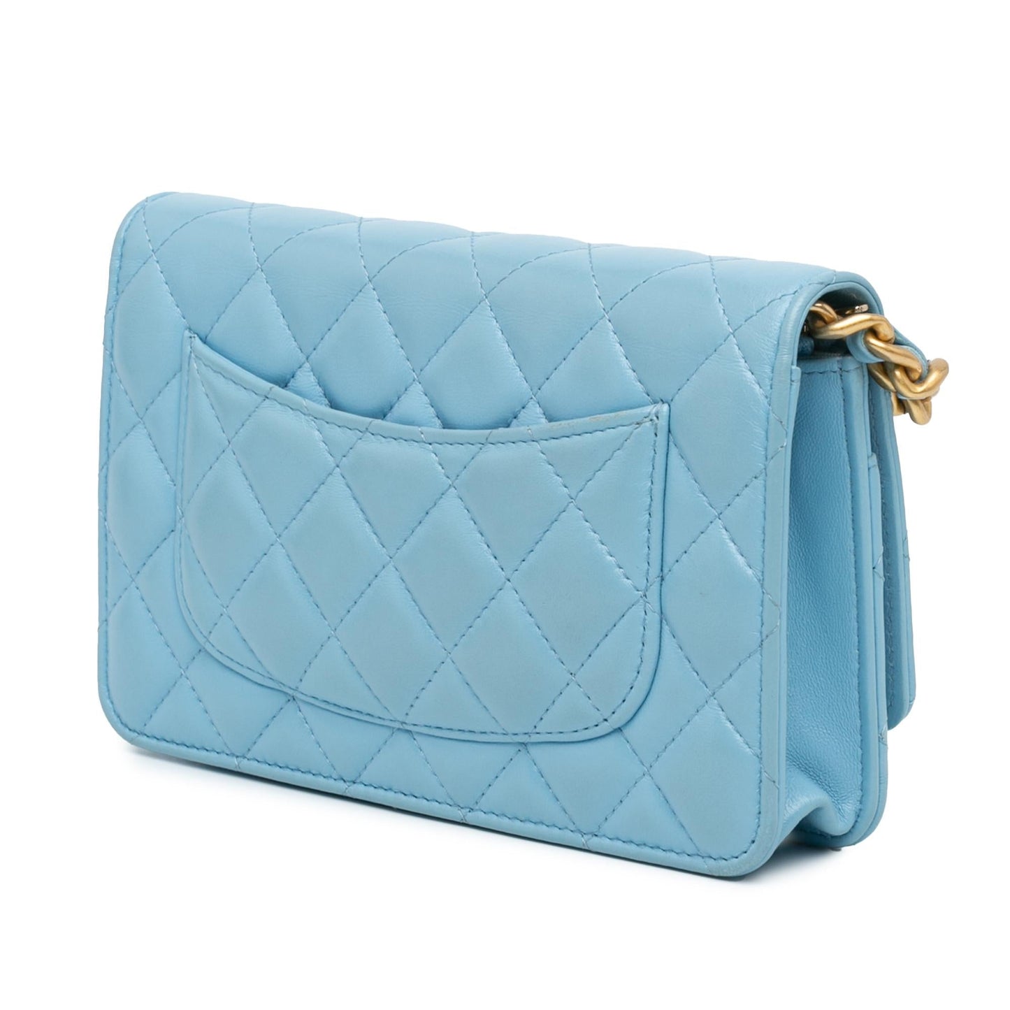 Chanel Quilted Lambskin Candy Chain Wallet on Chain Crossbody