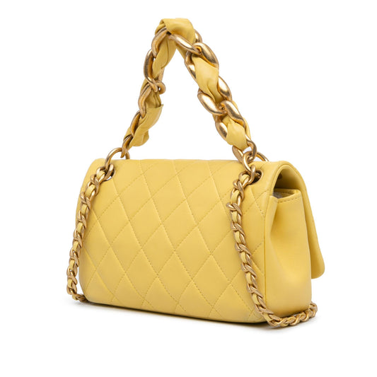Chanel Quilted Lambskin Chain Is More Flap Shoulder Bag