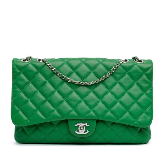 Chanel Quilted Lambskin Double Compartment Chain Flap (SHG-ylKzpw) Shoulder Bag
