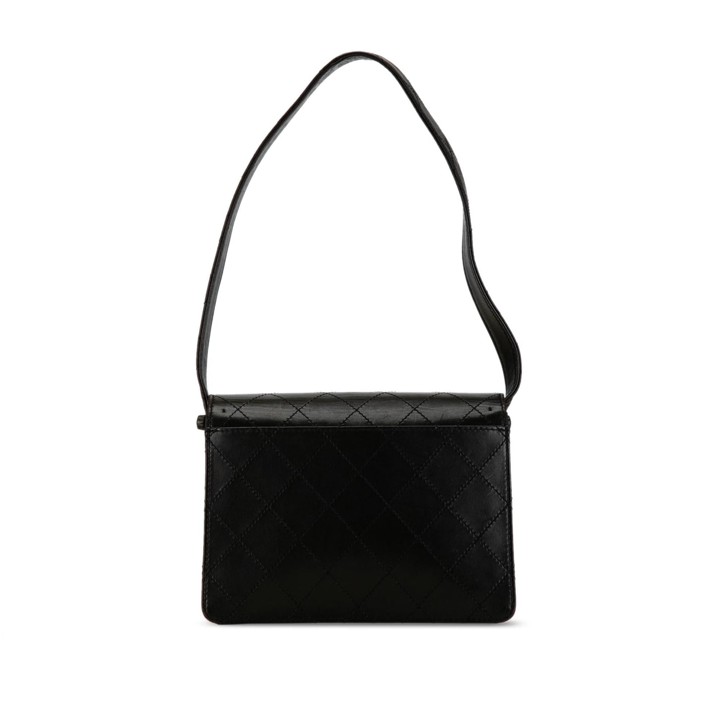 Chanel Quilted Lambskin Straight Flap (SHG-OyBrk5) Shoulder Bag