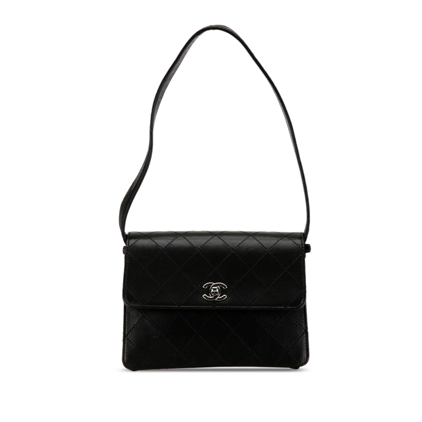 Chanel Quilted Lambskin Straight Flap (SHG-OyBrk5) Shoulder Bag