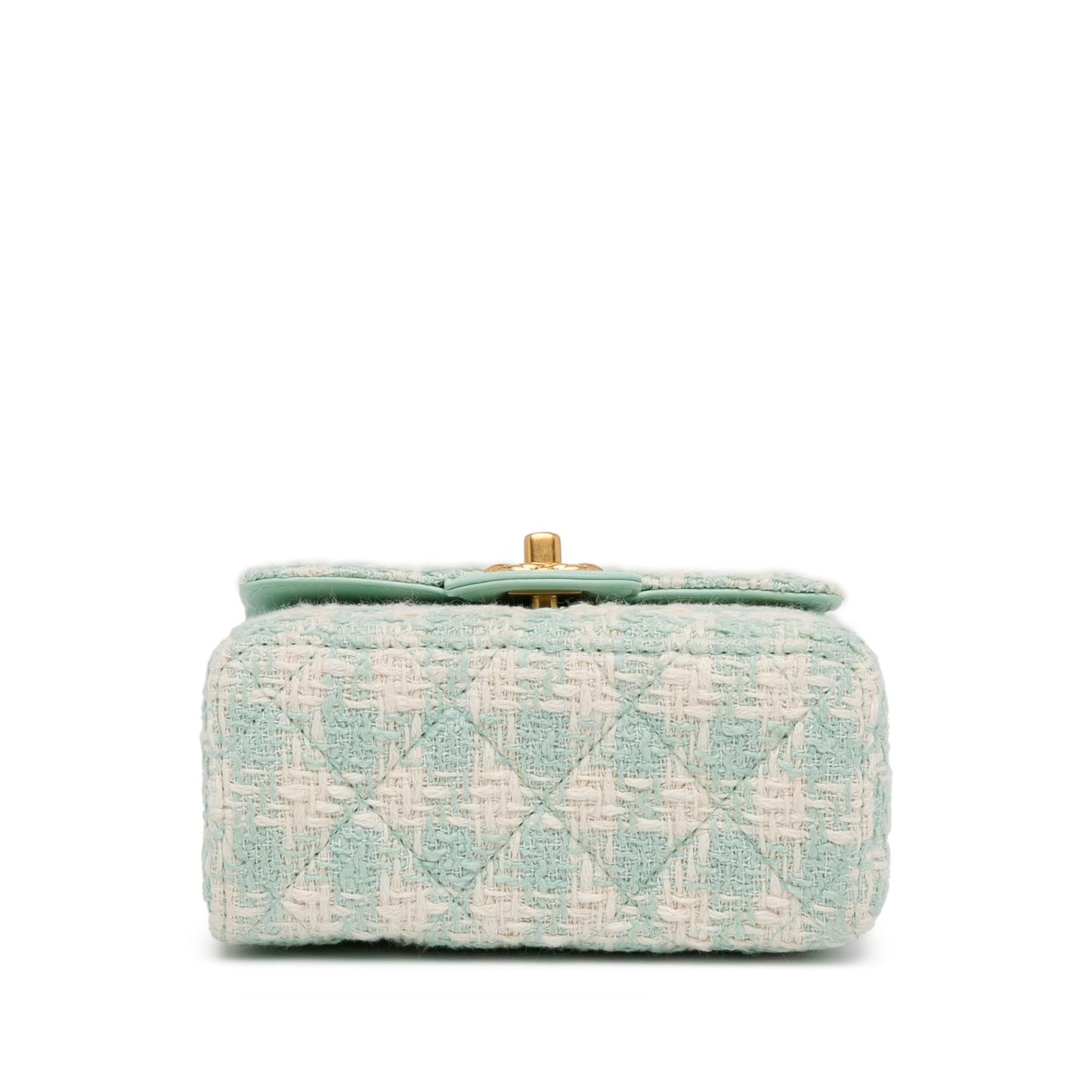 Chanel Quilted Tweed Crush Top Handle Bag (SHG-gVQFkc)