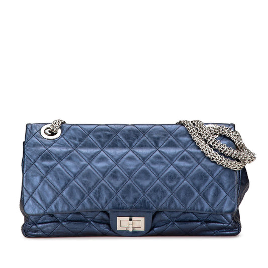 Chanel Reissue 2.55 Aged Metallic Calfskin Flap 226 Shoulder Bag