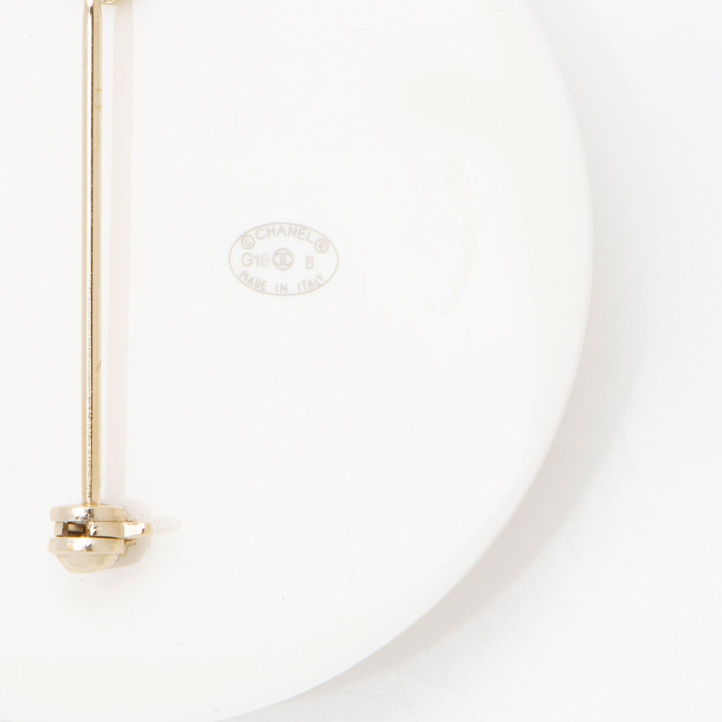Chanel Resin Pearl Coco CC Profile Brooch Handbag