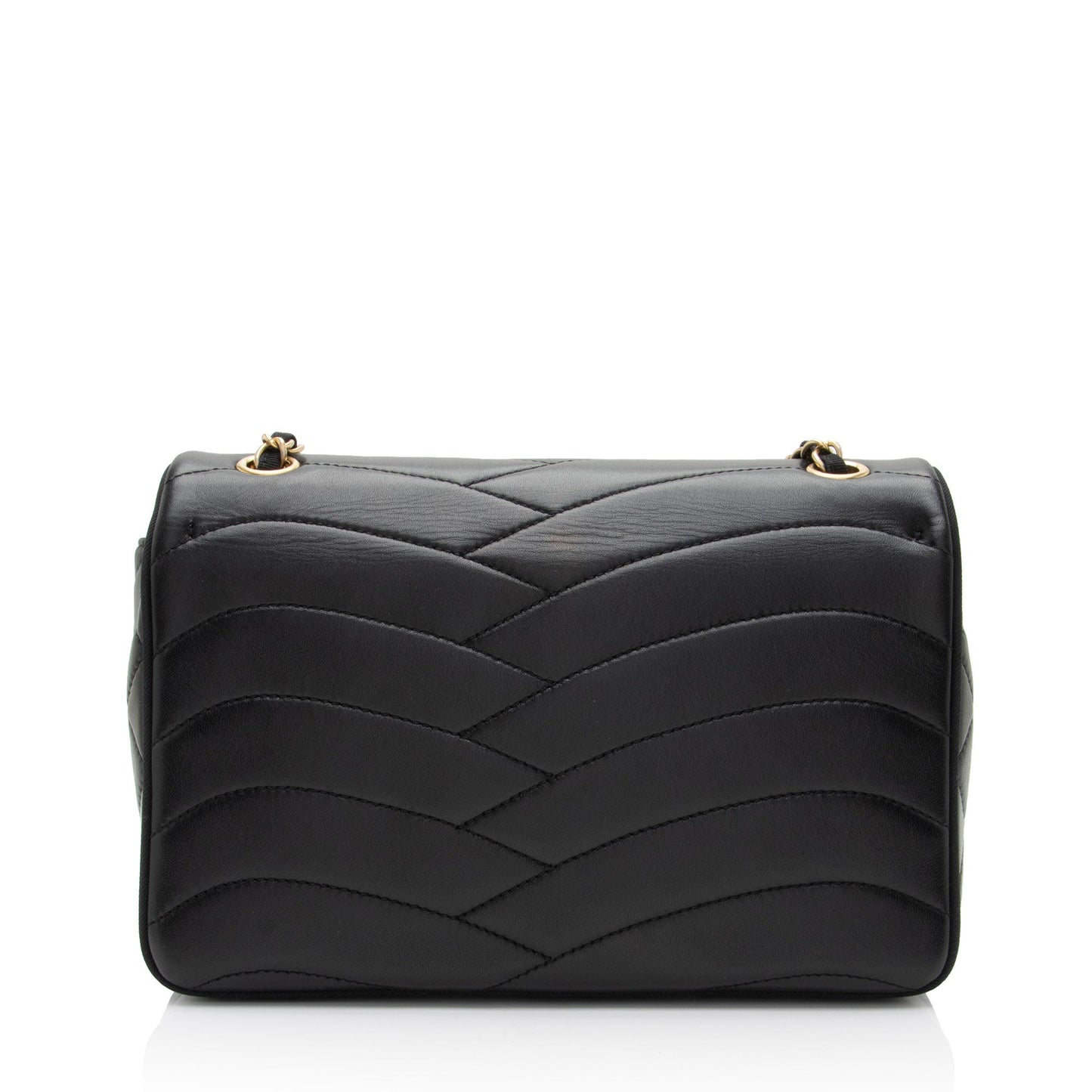 Chanel Scallop Quilted Lambskin Pagoda Medium Flap Bag (SHF-O5XtnL)