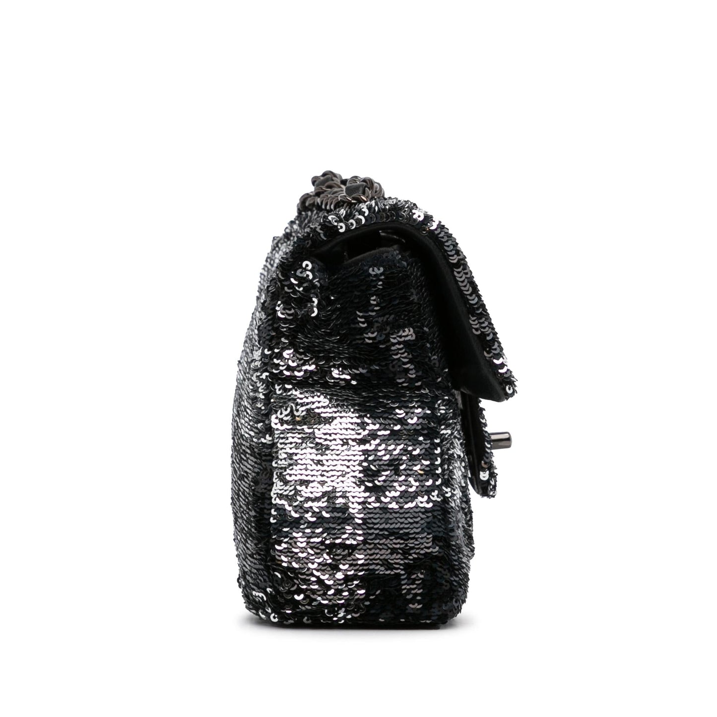 Chanel Sequin Plaid Single Flap (SHG-Ckya33) Shoulder Bag