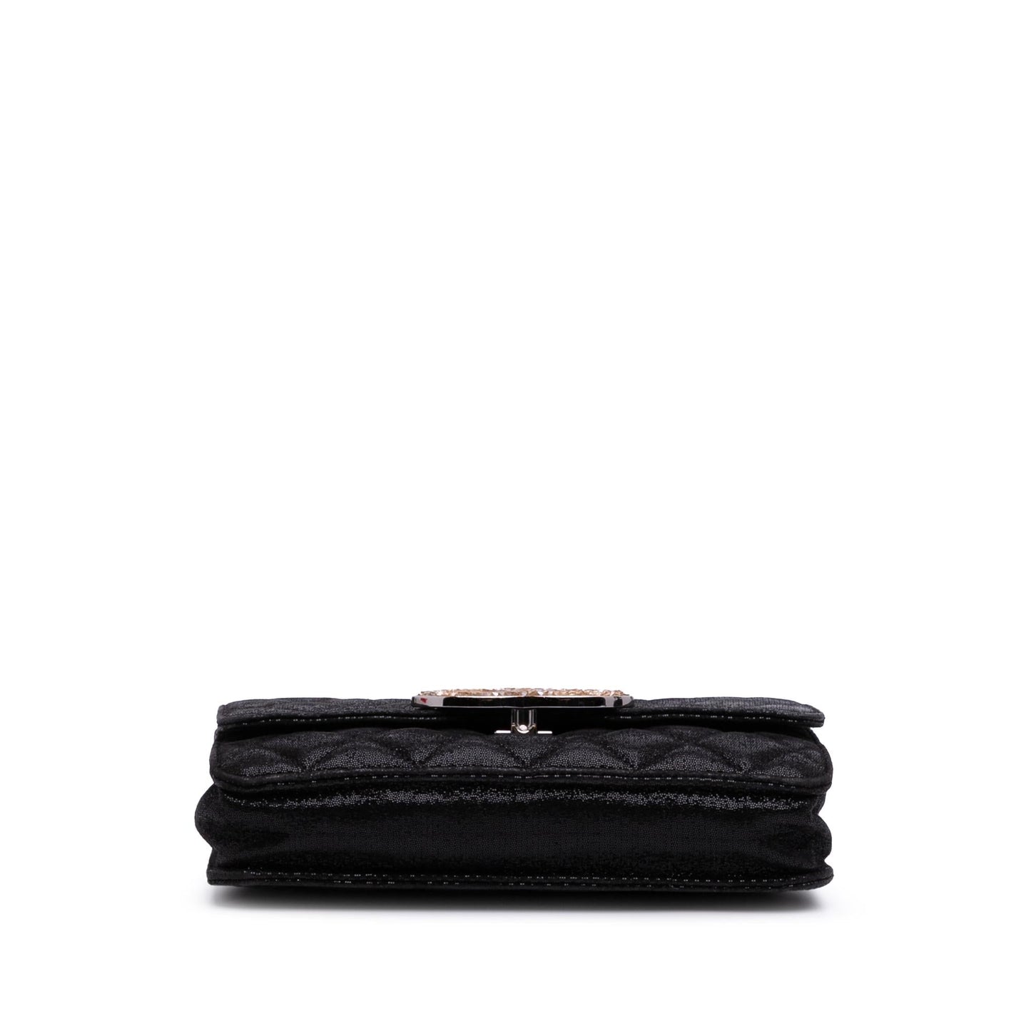Chanel Sequined Goatskin CC Crystal Wallet On Chain