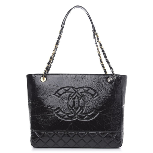 Chanel Shiny Aged Calfskin Quilted Bag
