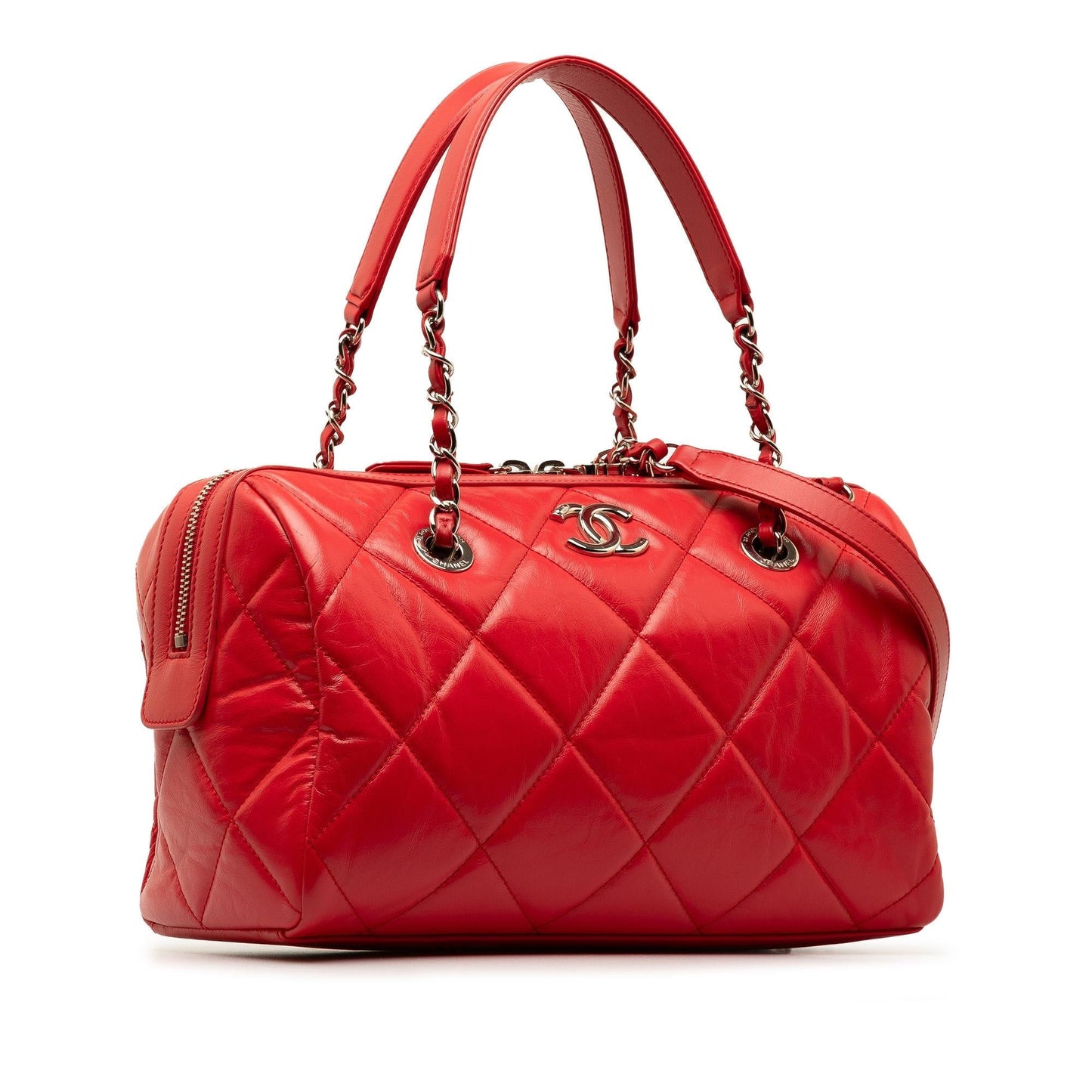Chanel Small Aged Calfskin Express Bowling Satchel (SHG-8OoLC3) Handbag