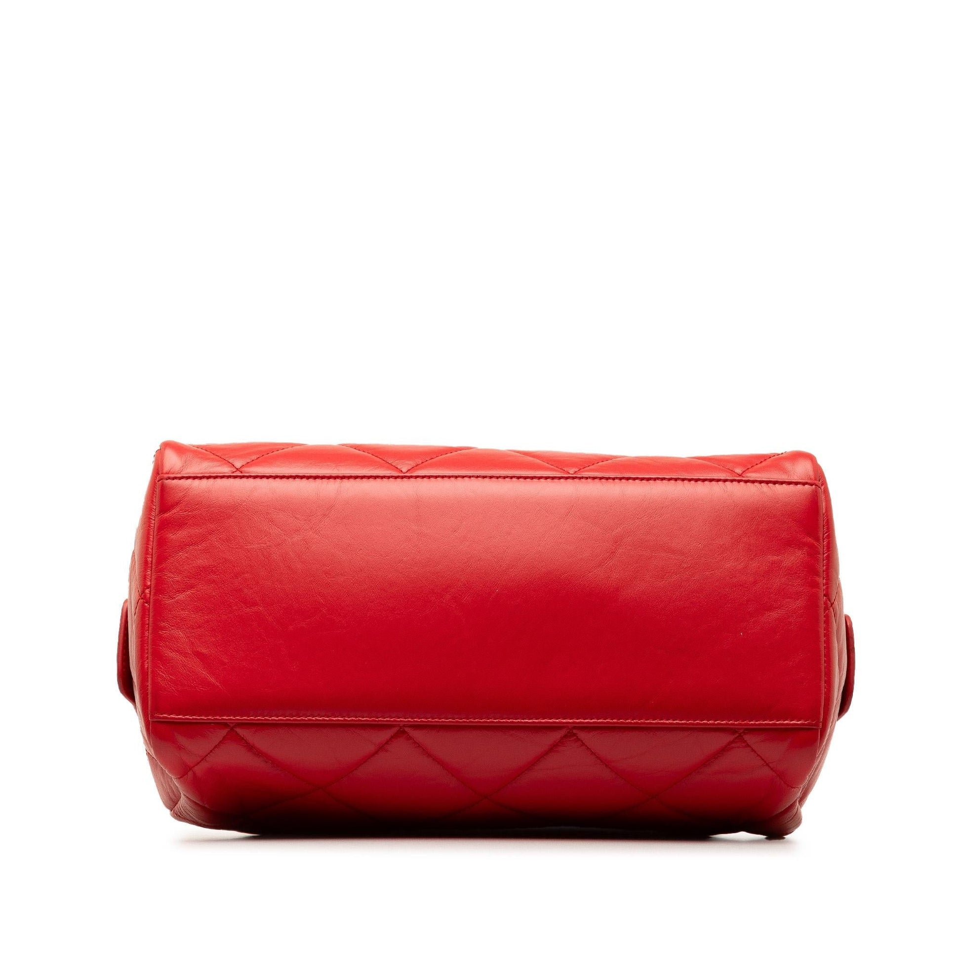 Chanel Small Aged Calfskin Express Bowling Satchel