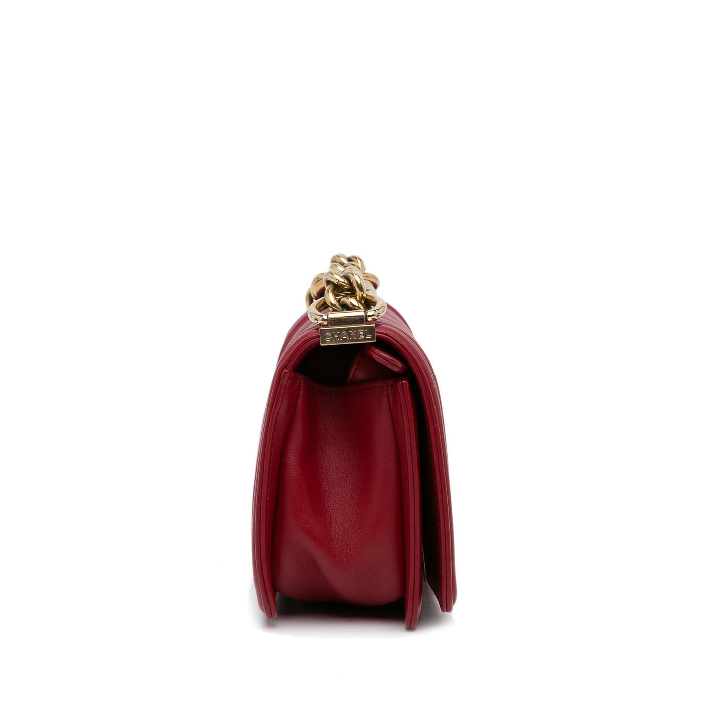 Chanel Small Calfskin Chevron Boy Flap (SHG-ZrUBHf) Crossbody