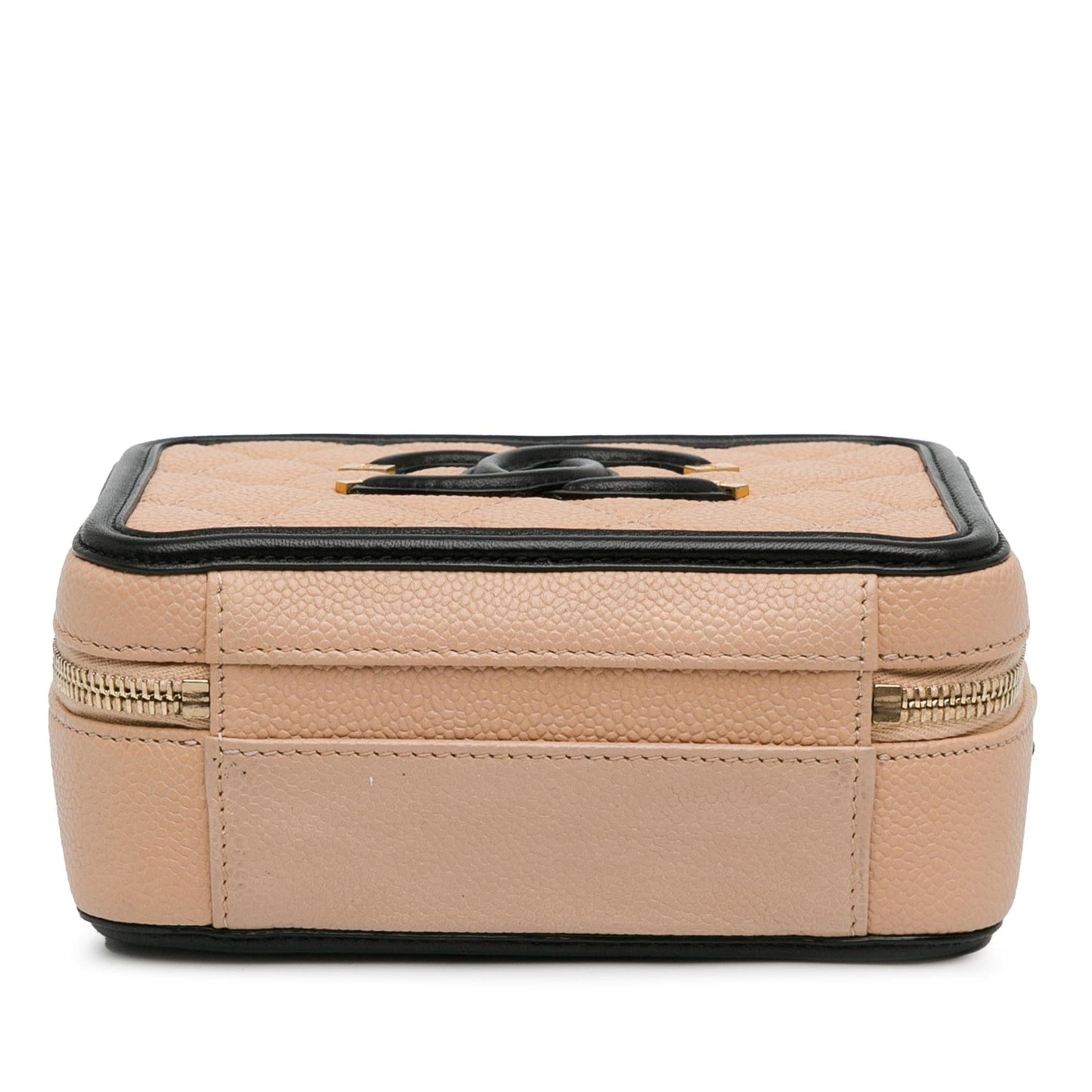 Chanel Small Caviar CC Filigree Vanity Case (SHG-mliWa1) Handbag