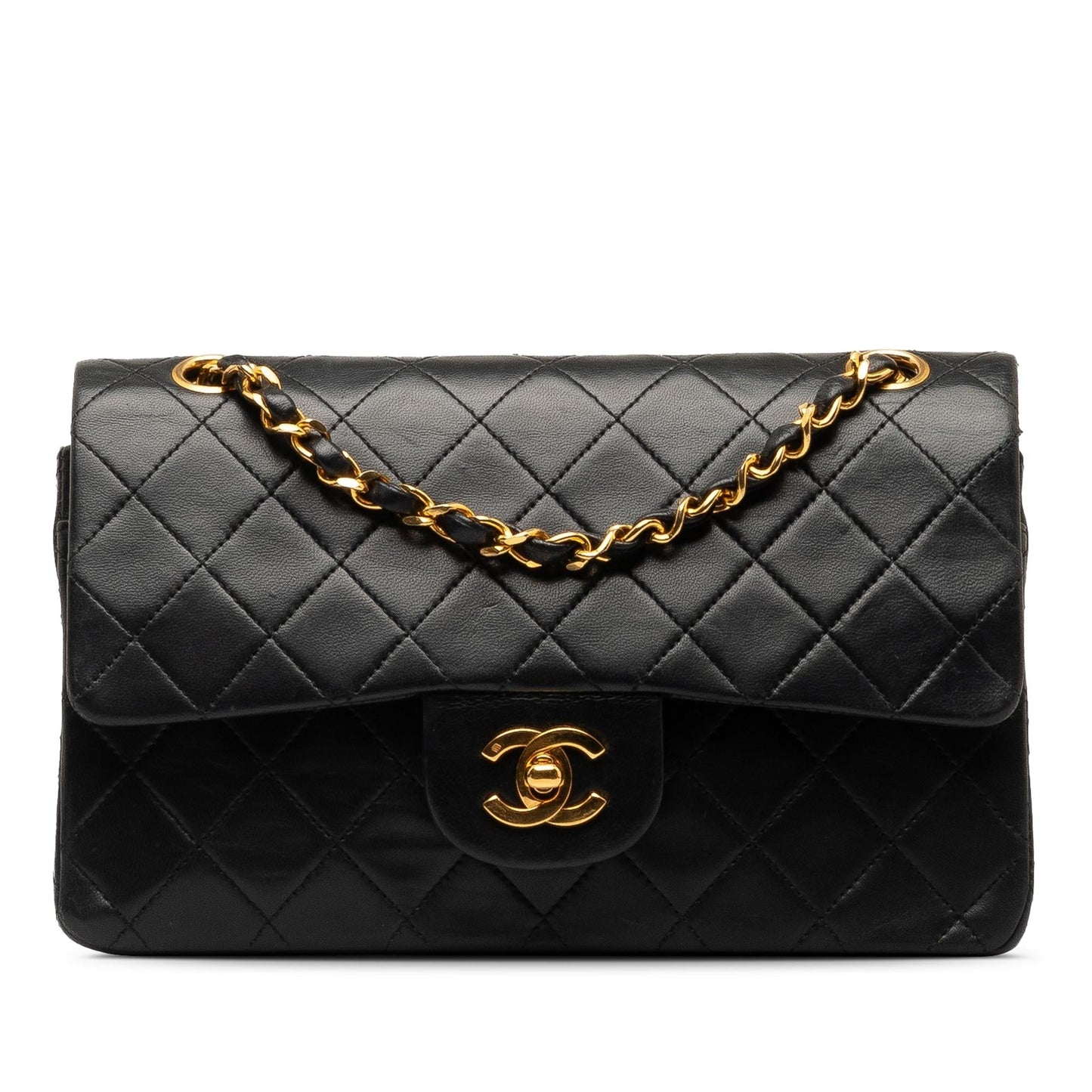 Chanel Small Classic Lambskin Double Flap (SHG-RTXYTz) Shoulder Bag