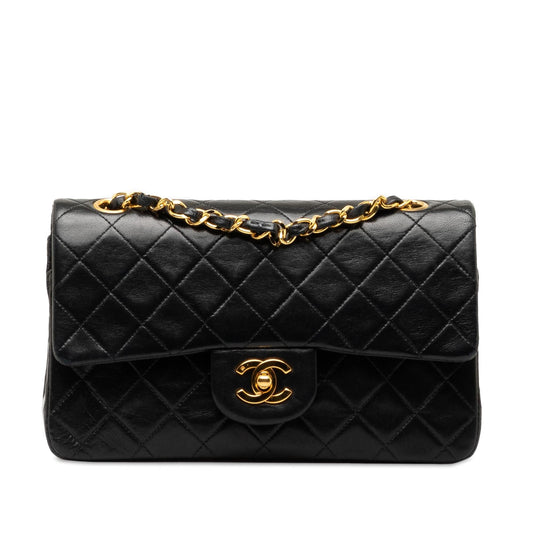 Chanel Small Classic Lambskin Double Flap (SHG-11wp3X) Shoulder Bag