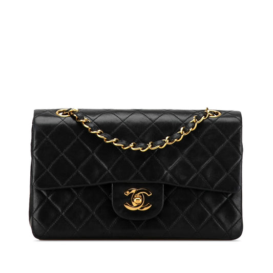 Chanel Small Classic Lambskin Double Flap (SHG-wzVZB4) Shoulder Bag