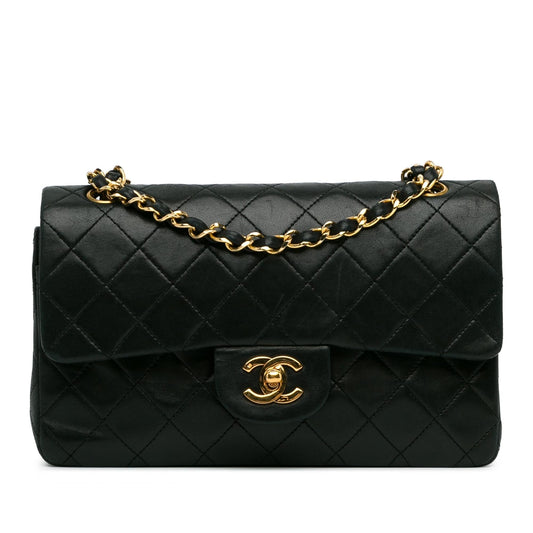 Chanel Small Classic Lambskin Double Flap (SHG-e2qOYF) Shoulder Bag