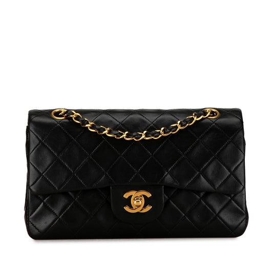 Chanel Small Classic Lambskin Double Flap (SHG-0Uyy0k) Shoulder Bag