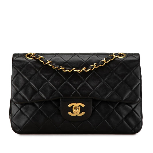 Chanel Small Classic Lambskin Double Flap (SHG-FgW8Qu) Shoulder Bag