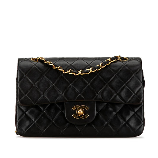 Chanel Small Classic Lambskin Double Flap (SHG-PD17B9) Shoulder Bag