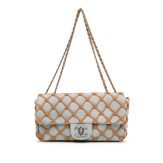 Chanel Small Canebiers Net Flap (SHG-szdQkm) Shoulder Bag