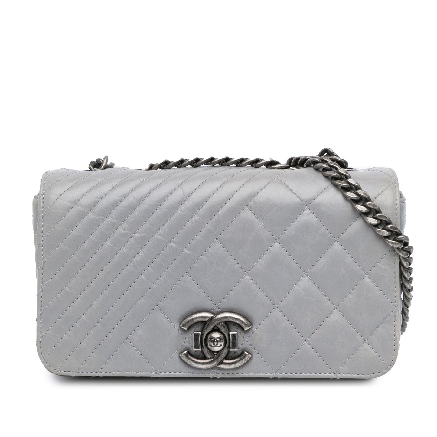 Chanel Small Glazed Calfskin Coco Boy Flap Shoulder Bag