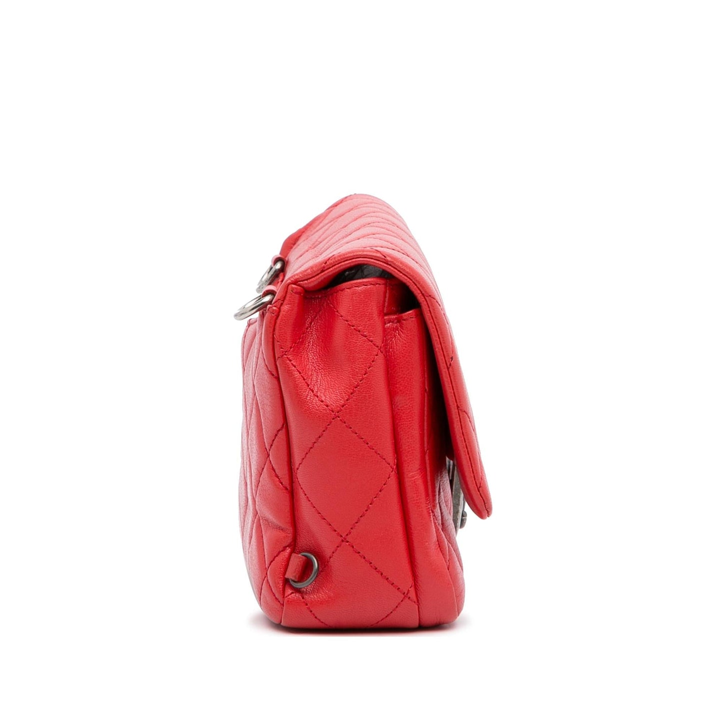 Chanel Small Goatskin Double Carry Waist Chain Flap Shoulder Bag