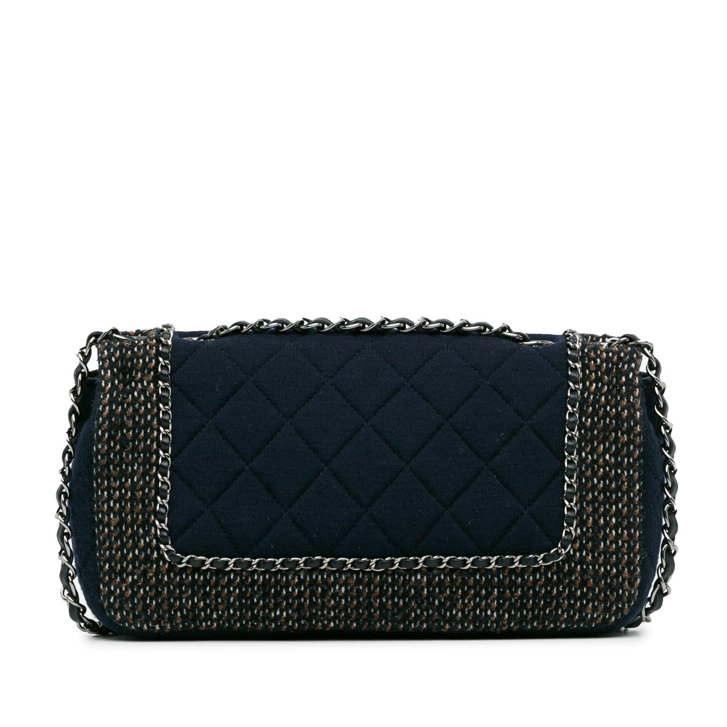 Chanel Small Jersey Tweed Flap Shoulder Bag
