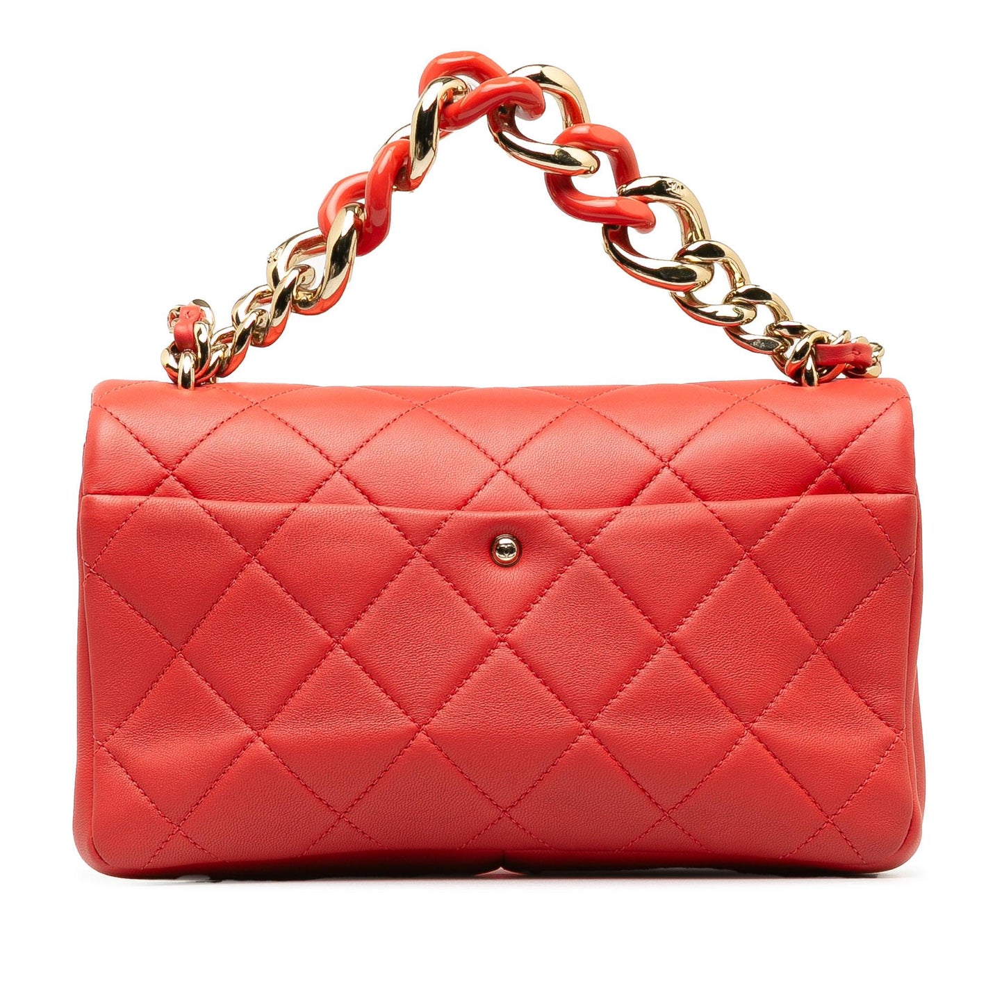 Chanel Small Lambskin Elegant Chain Single Flap (SHG-aPd8pm) Shoulder Bag