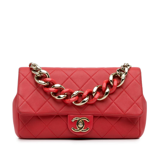 Chanel Small Lambskin Elegant Chain Single Flap (SHG-e6gpic) Shoulder Bag