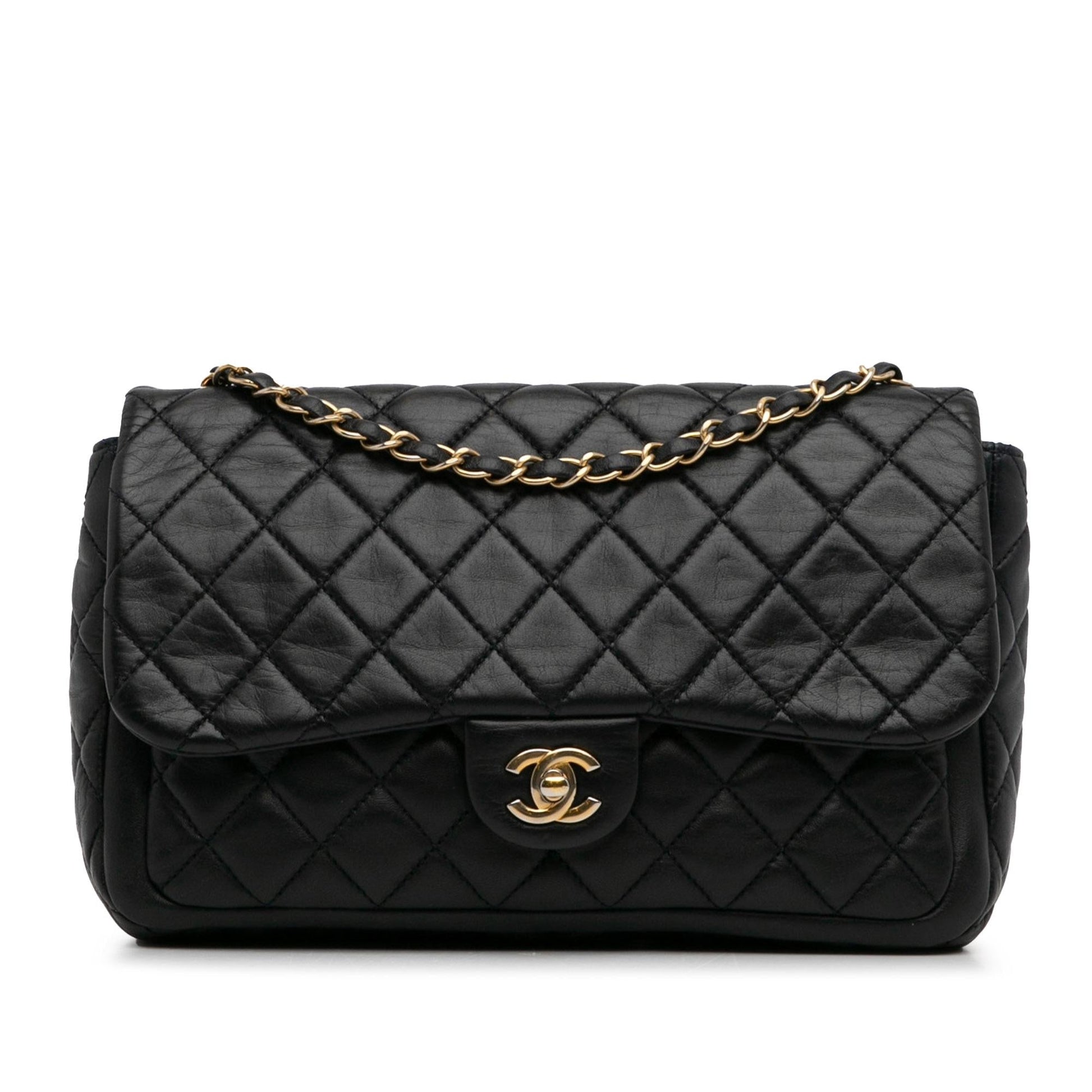 Chanel Small Lambskin Single Flap (SHG-HELS4Y) Shoulder Bag
