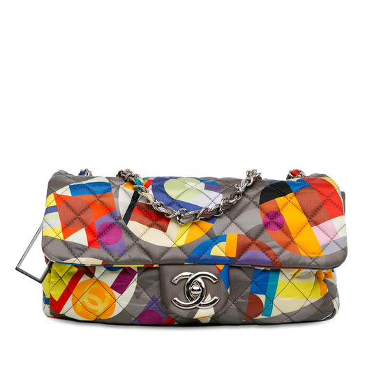 Chanel Small Printed Nylon Coco Color Flap (SHG-uuh0W6) Shoulder Bag