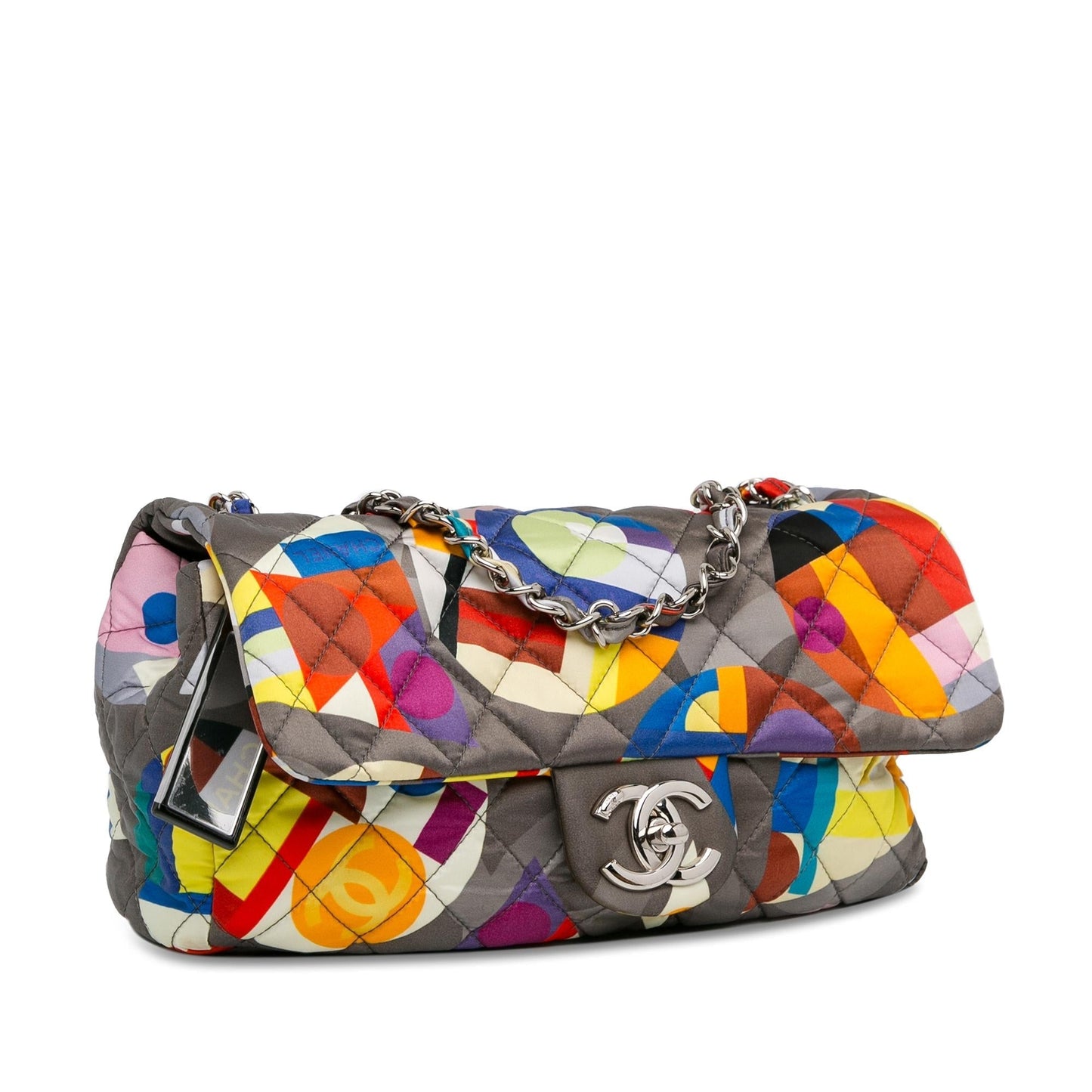 Chanel Small Printed Nylon Coco Color Flap (SHG-uuh0W6) Shoulder Bag
