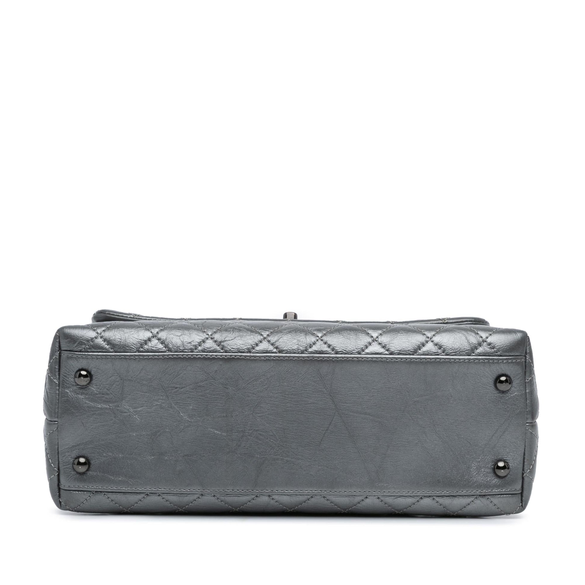 Chanel Small Quilted Aged Calfskin Coco Top Handle Bag
