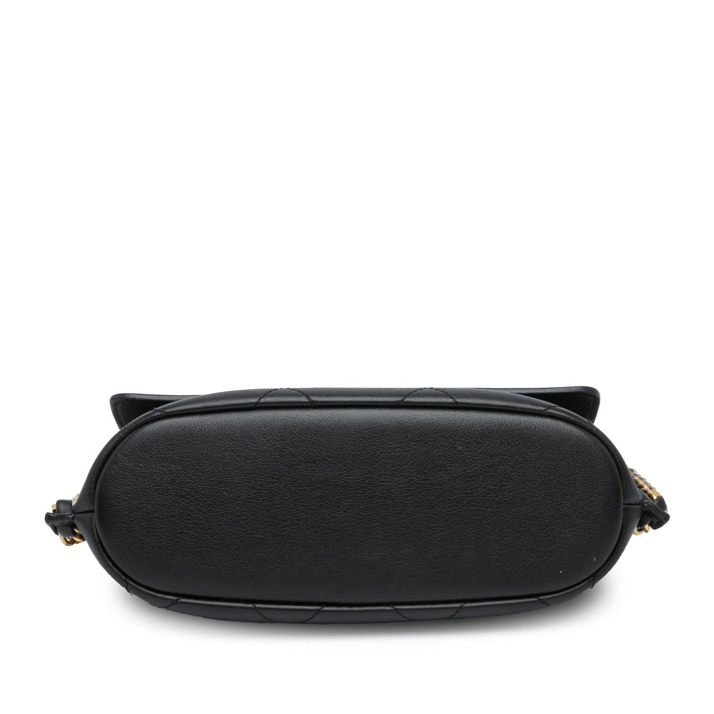 Chanel Small Quilted Calfskin Chain Hobo Flap (SHG-Un4nYy) Crossbody