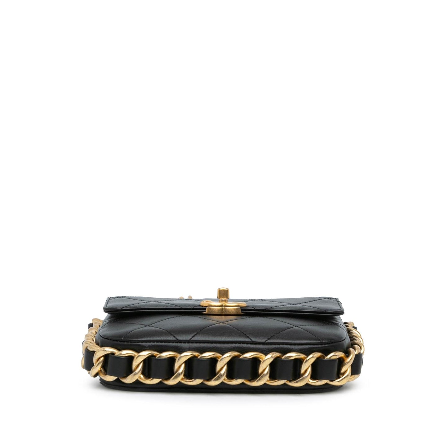 Chanel Small Quilted Calfskin Framing Chain Flap Crossbody