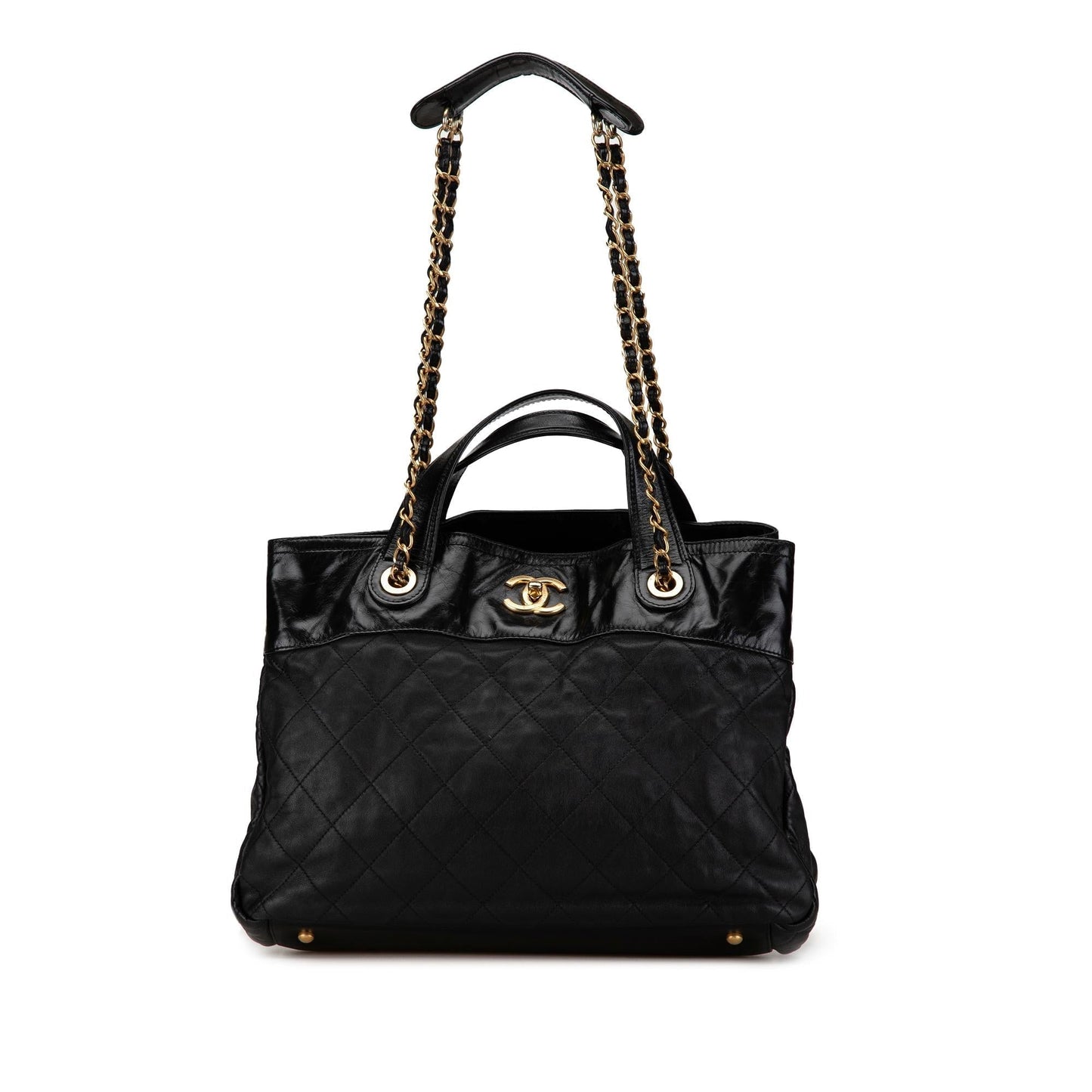 Chanel Small Quilted Calfskin In The Mix Satchel (SHG-Mf2tgw) Handbag