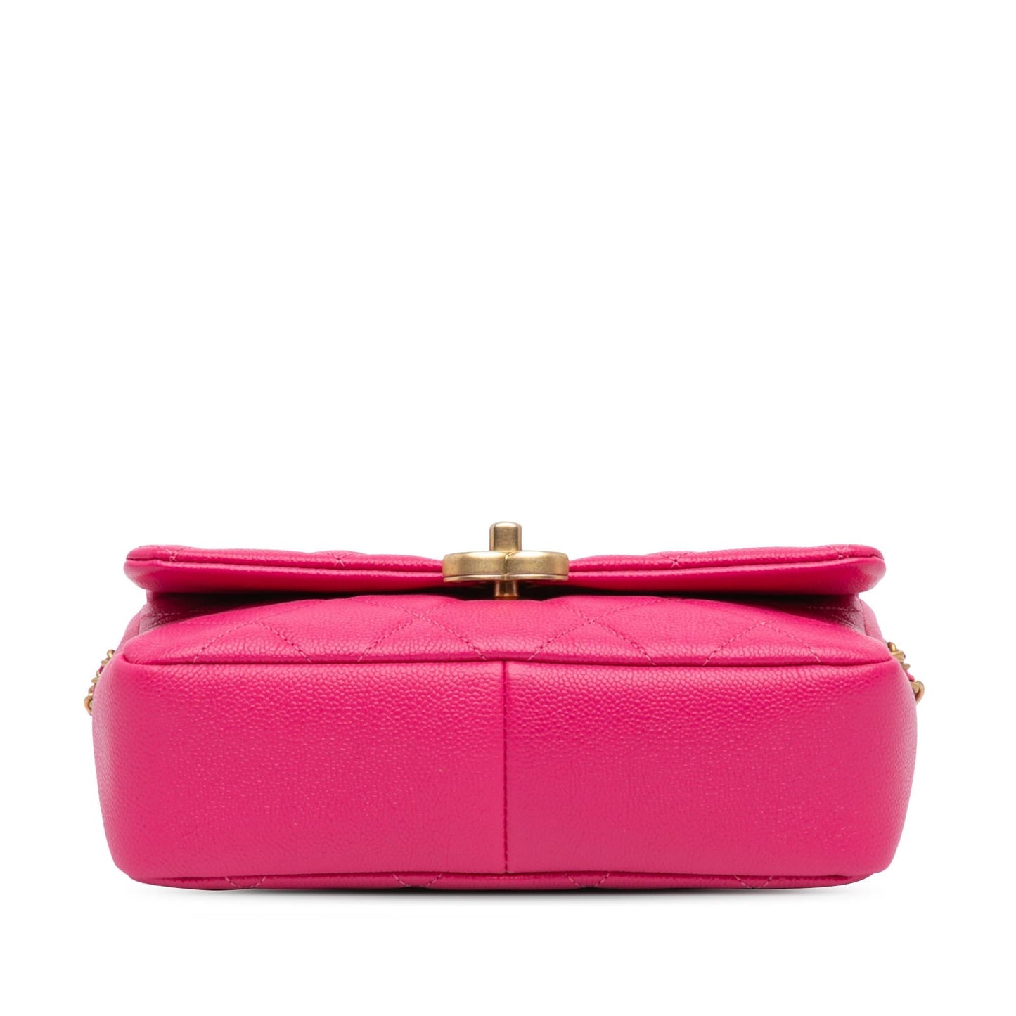 Chanel Small Quilted Caviar Chain Melody Flap Crossbody