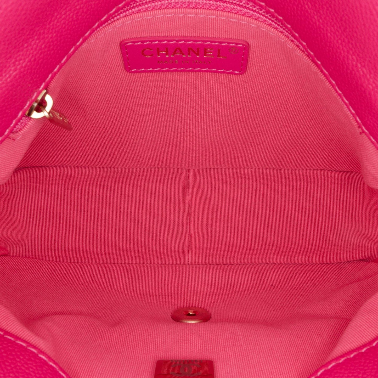 Chanel Small Quilted Caviar Chain Melody Flap Crossbody