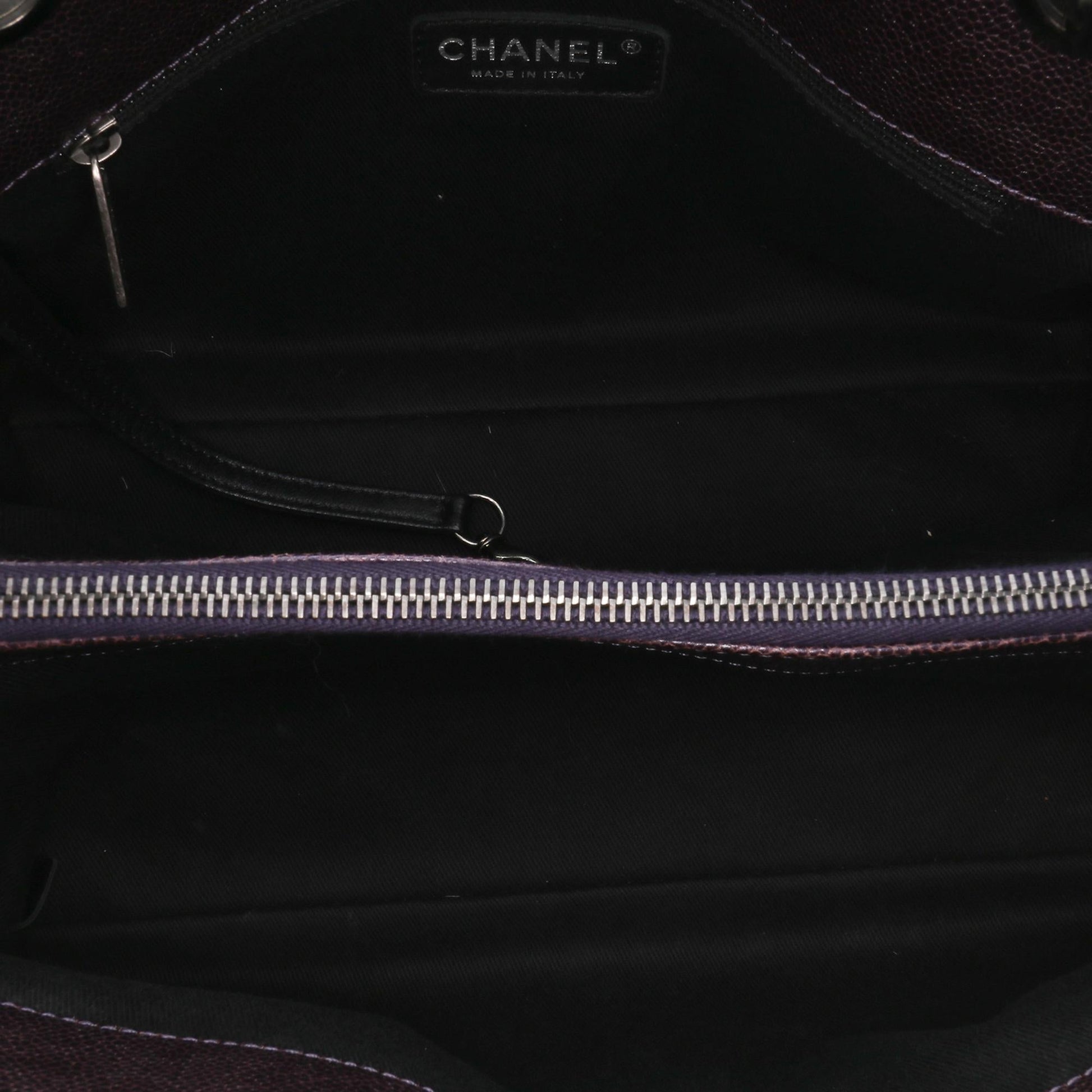 Chanel Small Quilted Iridescent Caviar Chic Shopping Tote