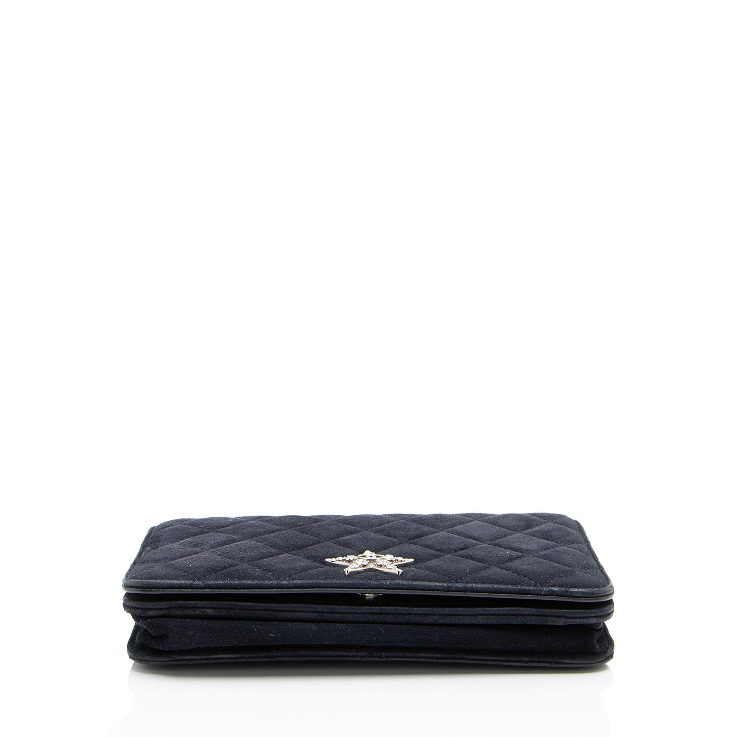 Chanel Suede Cocostellar Wallet on Chain Crossbody
