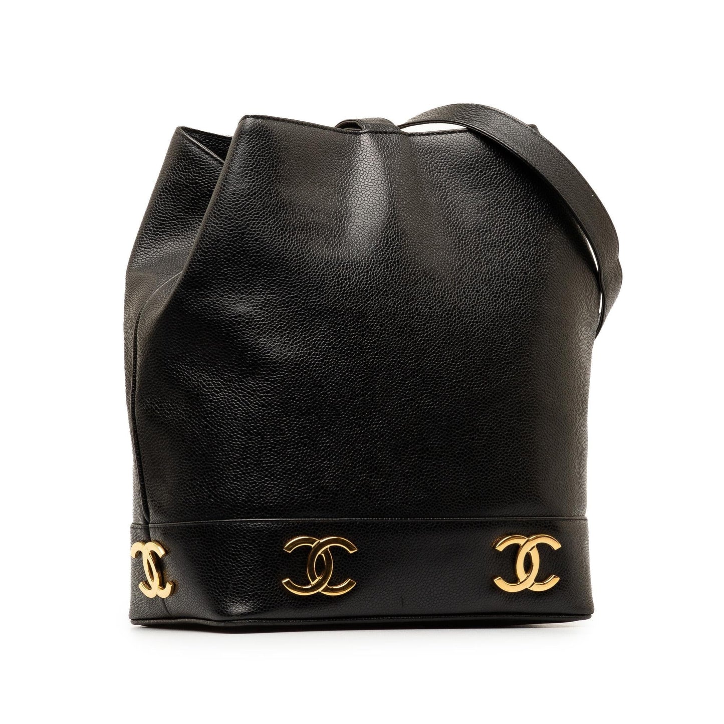 Chanel Triple CC Caviar Bucket (SHG-0EOeEv) Shoulder Bag