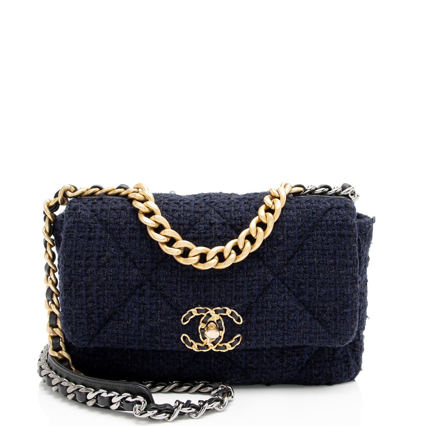 Chanel Tweed 19 Medium Flap Bag