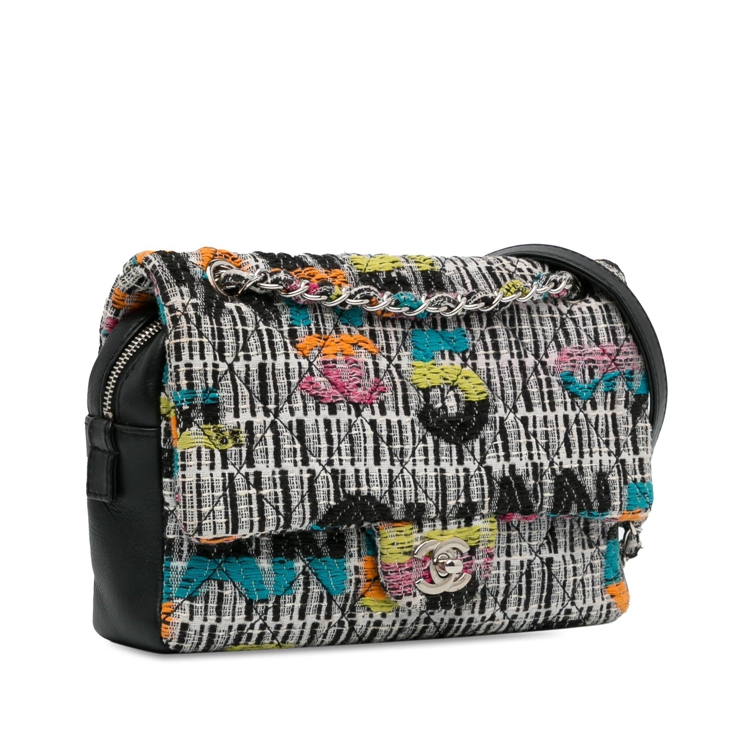 Chanel Tweed Easy Fantasy Flap (SHG-BwnABY) Shoulder Bag