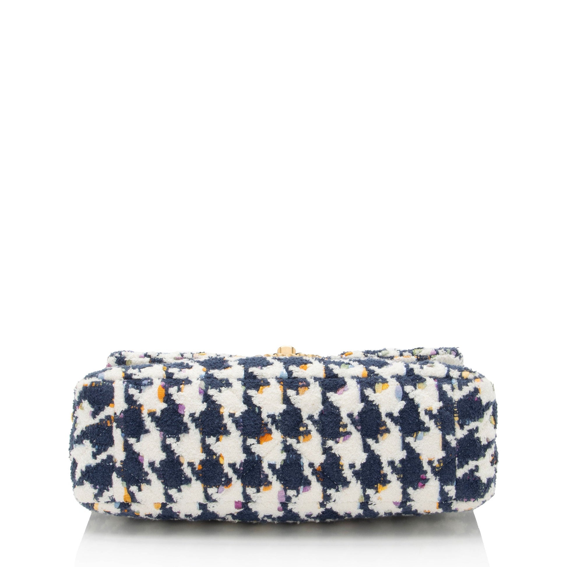 Chanel Tweed Houndstooth 19 Medium Flap Shoulder Bag