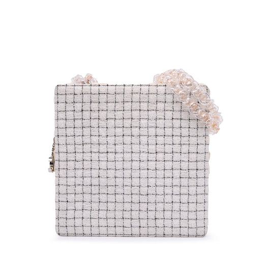 Chanel Tweed and Resin Zipped Shopping Bag