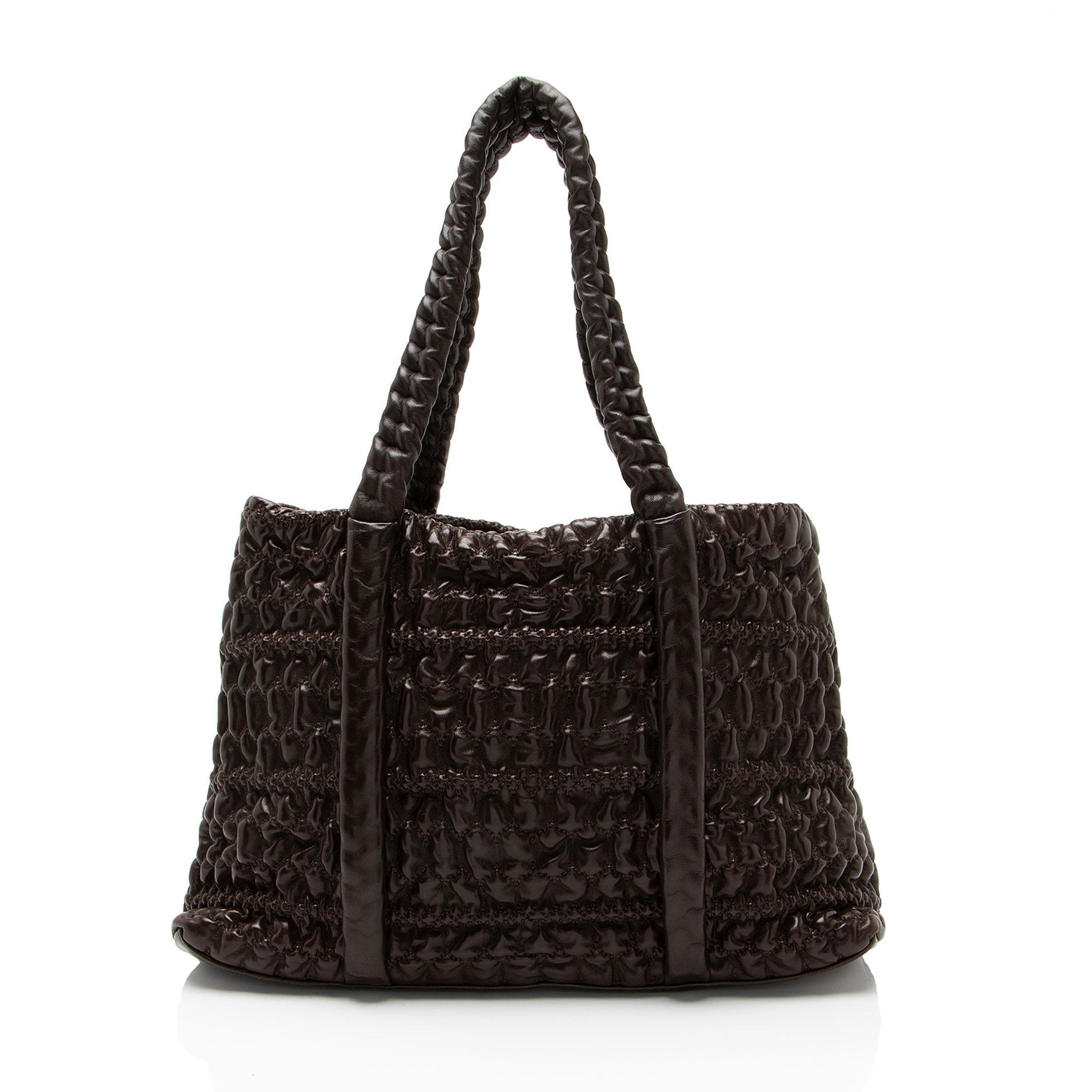 Chanel Wrinkled Lambskin Hidden Chain Tote