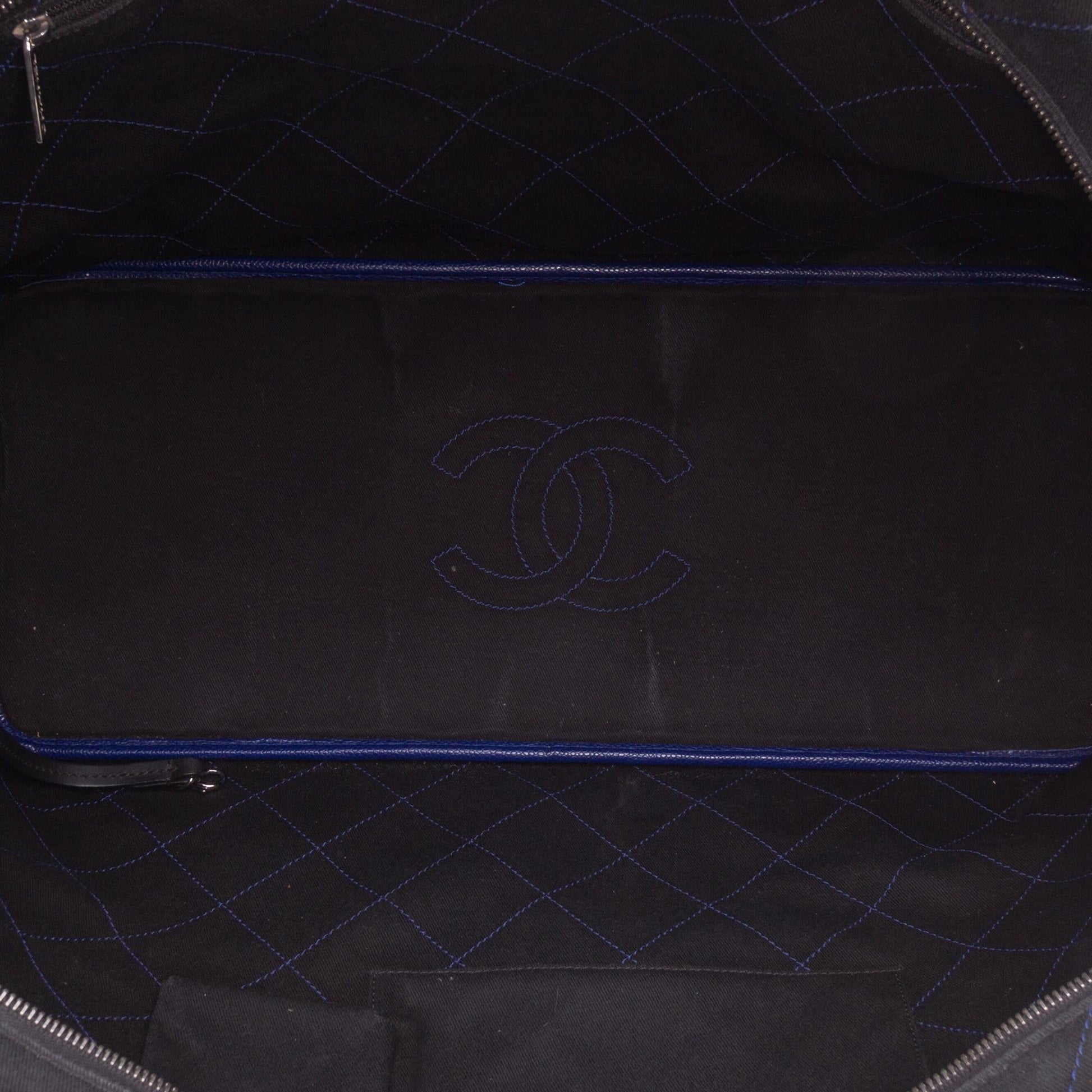Chanel XL Quilted Caviar Shopping Fever Tote